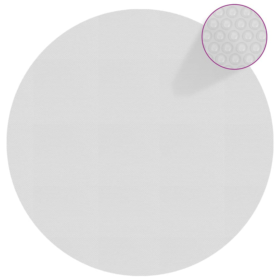 Zwembadfolie solar drijvend 527 cm PE grijs Ø 527 cm Grijs