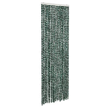 Vliegengordijn Chenille Groen En Wit 56 x 185 cm