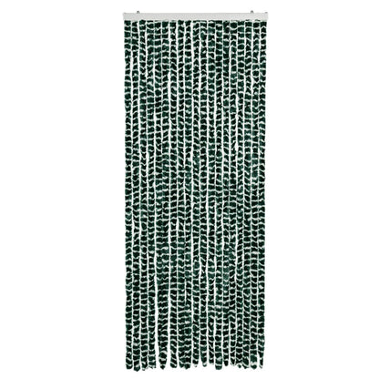 Vliegengordijn Chenille Groen En Wit 56 x 185 cm