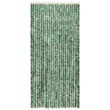 Vliegengordijn 100x220 cm chenille groen en wit 100 x 220 cm Groen en wit
