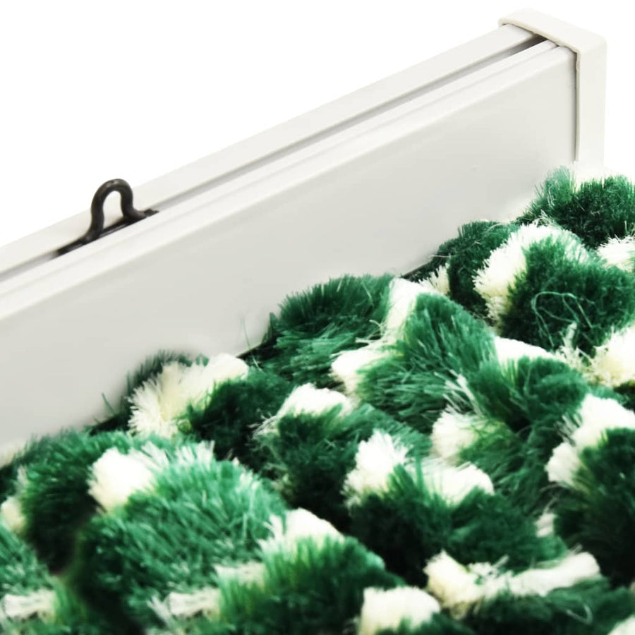 Vliegengordijn 100x220 cm chenille groen en wit 100 x 220 cm Groen en wit