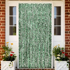 Vliegengordijn 100x220 cm chenille groen en wit 100 x 220 cm Groen en wit