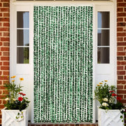 Vliegengordijn 100x220 cm chenille groen wit