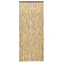 Vliegengordijn 56x185 cm chenille beige en bruin 56 x 185 cm Beige en bruin