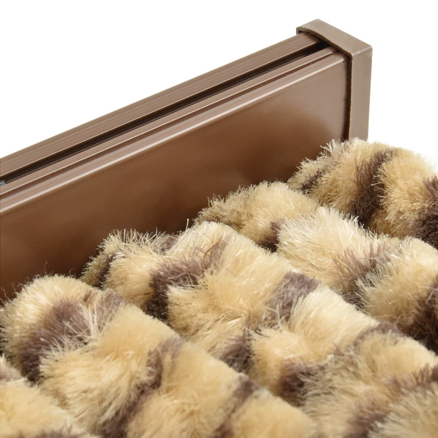 Vliegengordijn 56x185 cm chenille beige en bruin 56 x 185 cm Beige en bruin