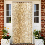 Vliegengordijn 90x220 cm chenille beige bruin
