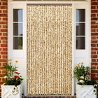 Vliegengordijn 100x220 cm chenille beige en bruin 100 x 220 cm Beige en bruin