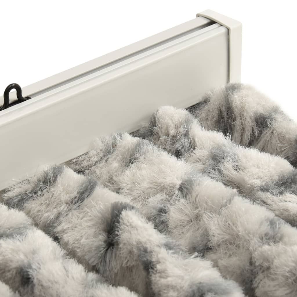 Vliegengordijn 100x220 cm chenille licht- en donkergrijs 100 x 220 cm Licht- en donkergrijs