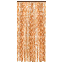 Vliegengordijn 100x220 cm chenille oker en wit 100 x 220 cm Oker en wit
