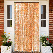 Vliegengordijn 100x220 cm chenille oker wit