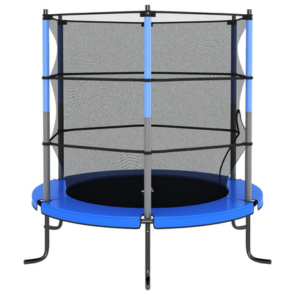Trampoline Met Veiligheidsnet Rond 140X160 Cm Blauw