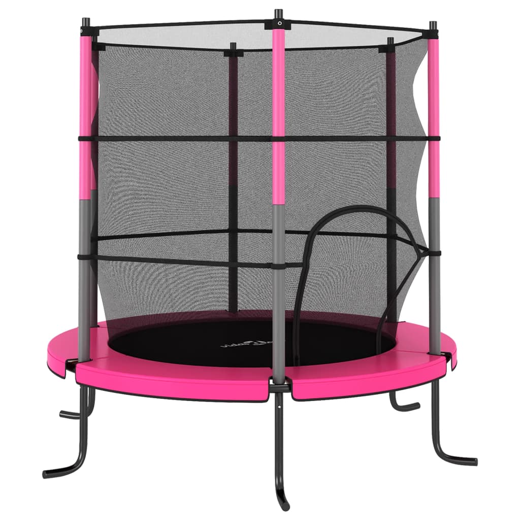 Trampoline Met Veiligheidsnet Rond 140X160 Cm Blauw