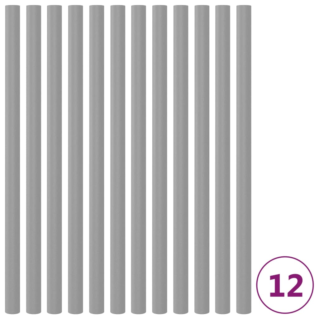 Trampolinepaalhoezen 2 St 92,5 Cm Schuim Grijs