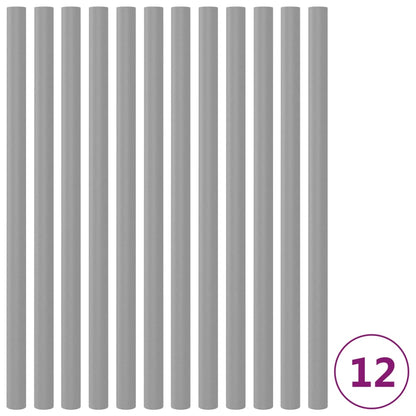 Trampolinepaalhoezen 2 St 92,5 Cm Schuim Grijs