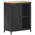 Dressoir 60x35x78 cm mangohout zwart