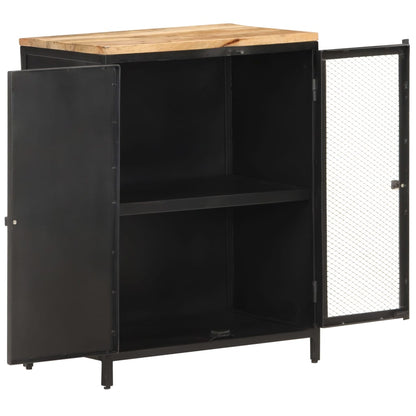 Dressoir 60x35x78 cm massief ruw mangohout