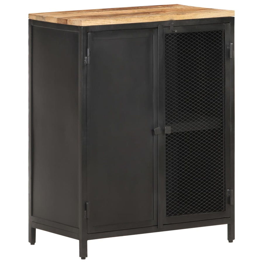 Dressoir 60x35x78 cm massief ruw mangohout
