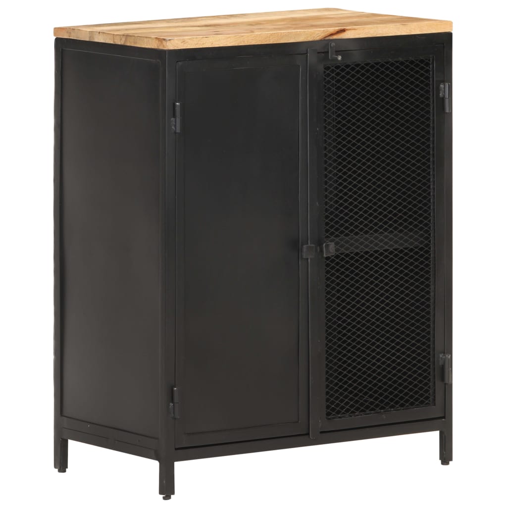 Dressoir 60x35x78 cm massief ruw mangohout
