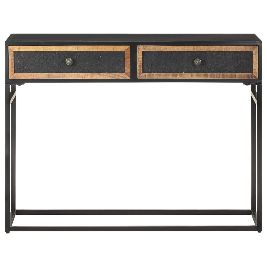 Wandtafel 100x35x75 cm massief mangohout