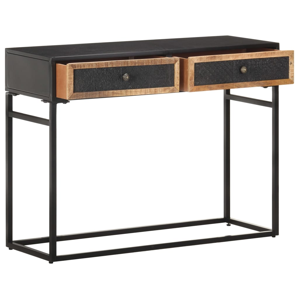 Wandtafel 100x35x75 cm massief mangohout