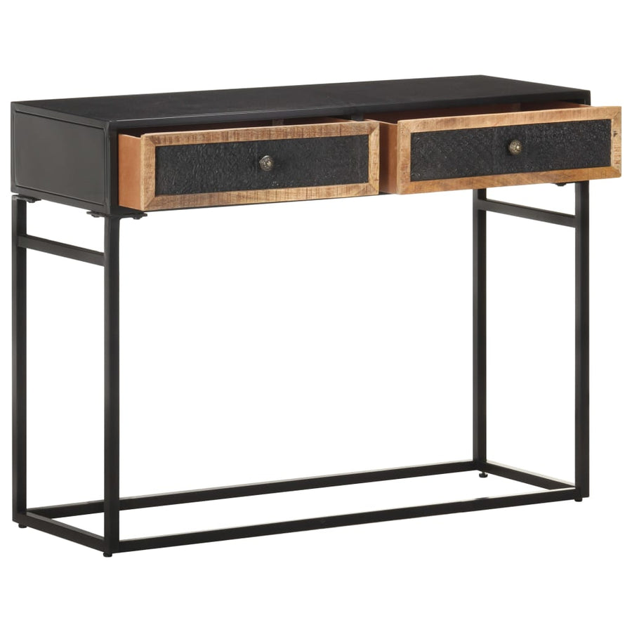 Wandtafel 100x35x75 cm massief mangohout