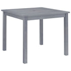 Tuintafel 88x88x74 cm massief acaciahout grijs