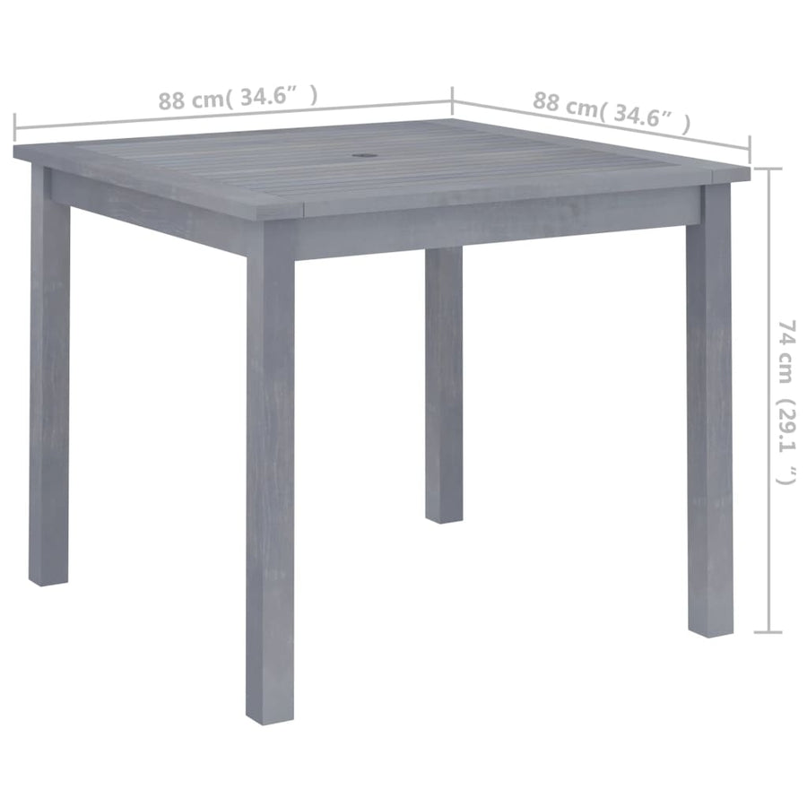 Tuintafel 88X88X74 Cm Massief Acaciahout 88 x 88 x 74 cm