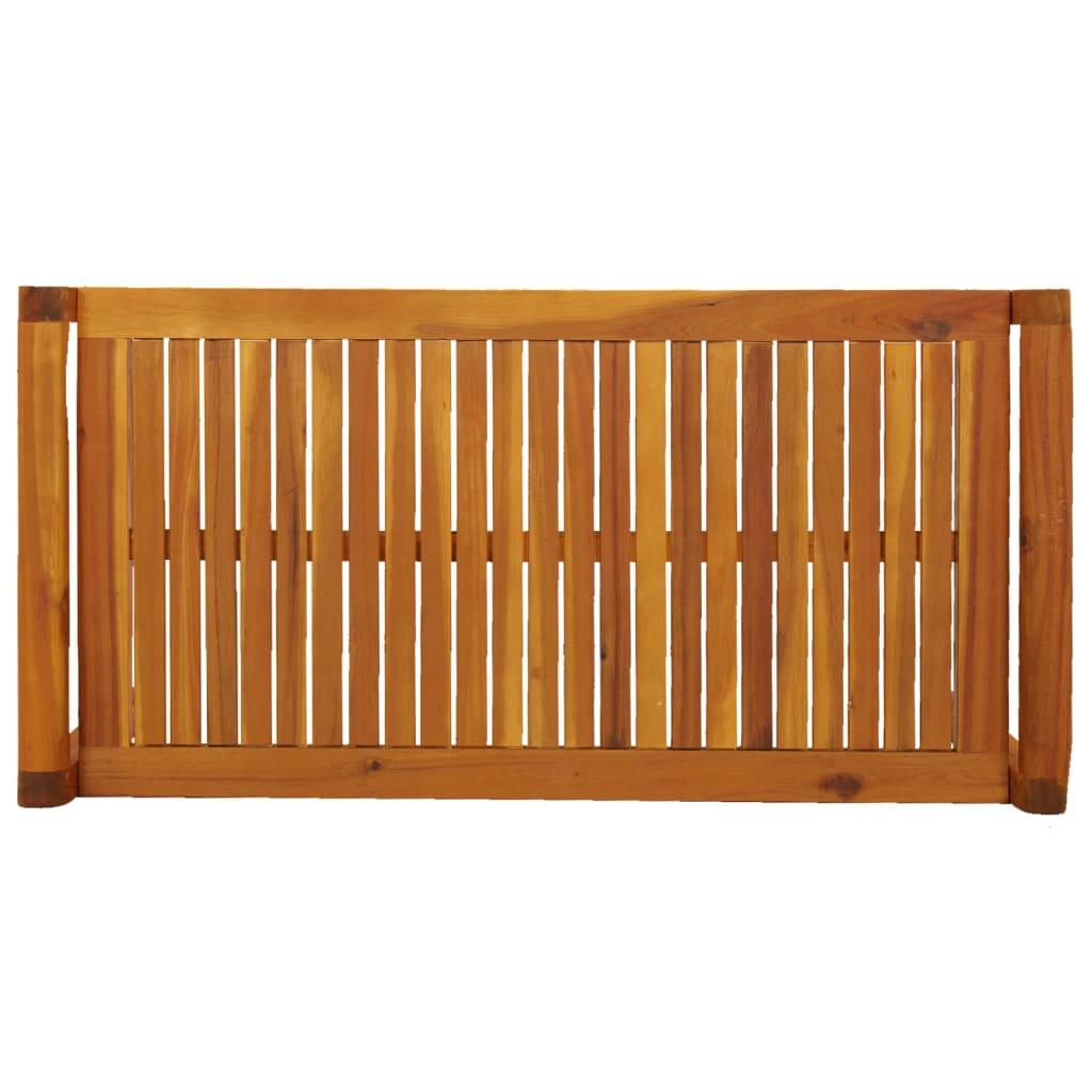 2-Delige Loungeset Met Donkergrijze Kussens Massief Hout Donkergrijs