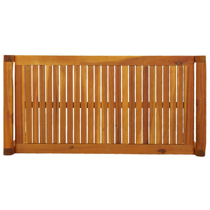 2-Delige Loungeset Met Donkergrijze Kussens Massief Hout Donkergrijs