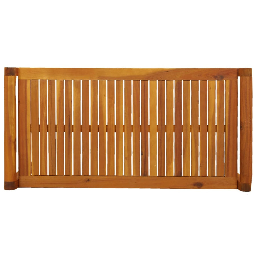 2-Delige Loungeset Met Donkergrijze Kussens Massief Hout Donkergrijs