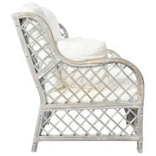 Rattan Grijs Tweezitsbank