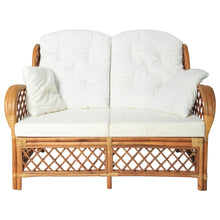 Rattan Lichtbruin Tweezitsbank