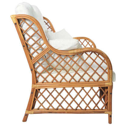 Rattan Lichtbruin Tweezitsbank