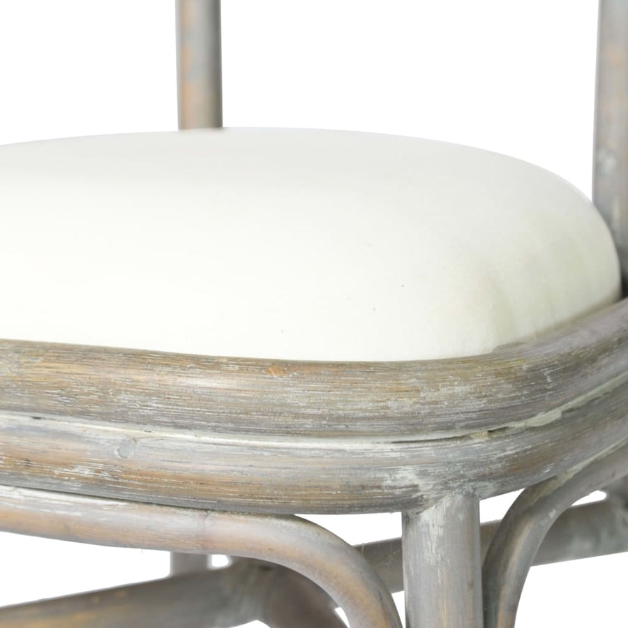 Eetkamerstoelen Linnen Grijs