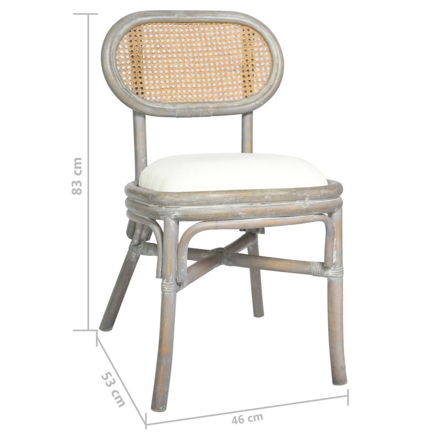 Eetkamerstoelen Linnen Grijs