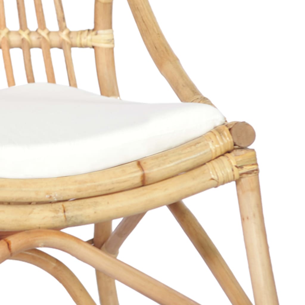 Stoel Rattan En Linnen Naturel