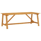 Tuintafel Massief Acaciahout 206 x 100 x 74 cm Bruin