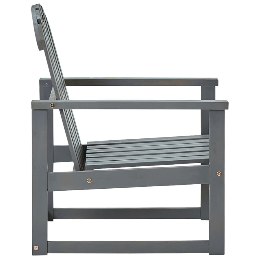 Tuinstoelen Massief Acaciahout Grijs