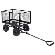 Tuinwagen 350 kg zwart staal