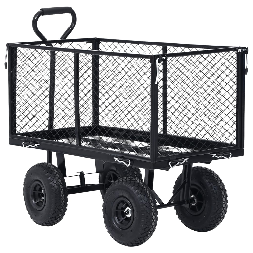 Tuinwagen 350 kg Zwart