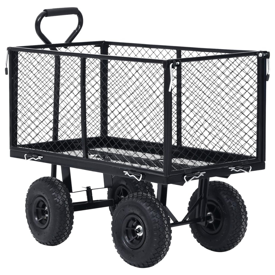 Tuinwagen 350 kg Zwart