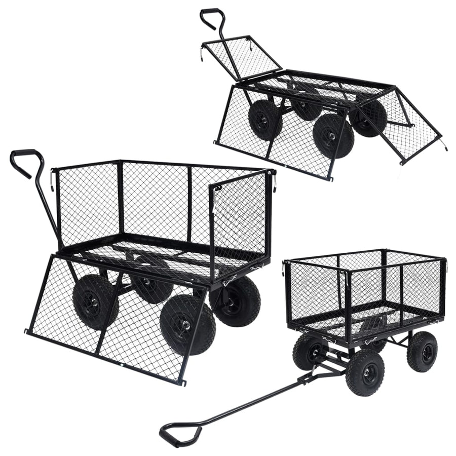 Tuinwagen 350 kg Zwart