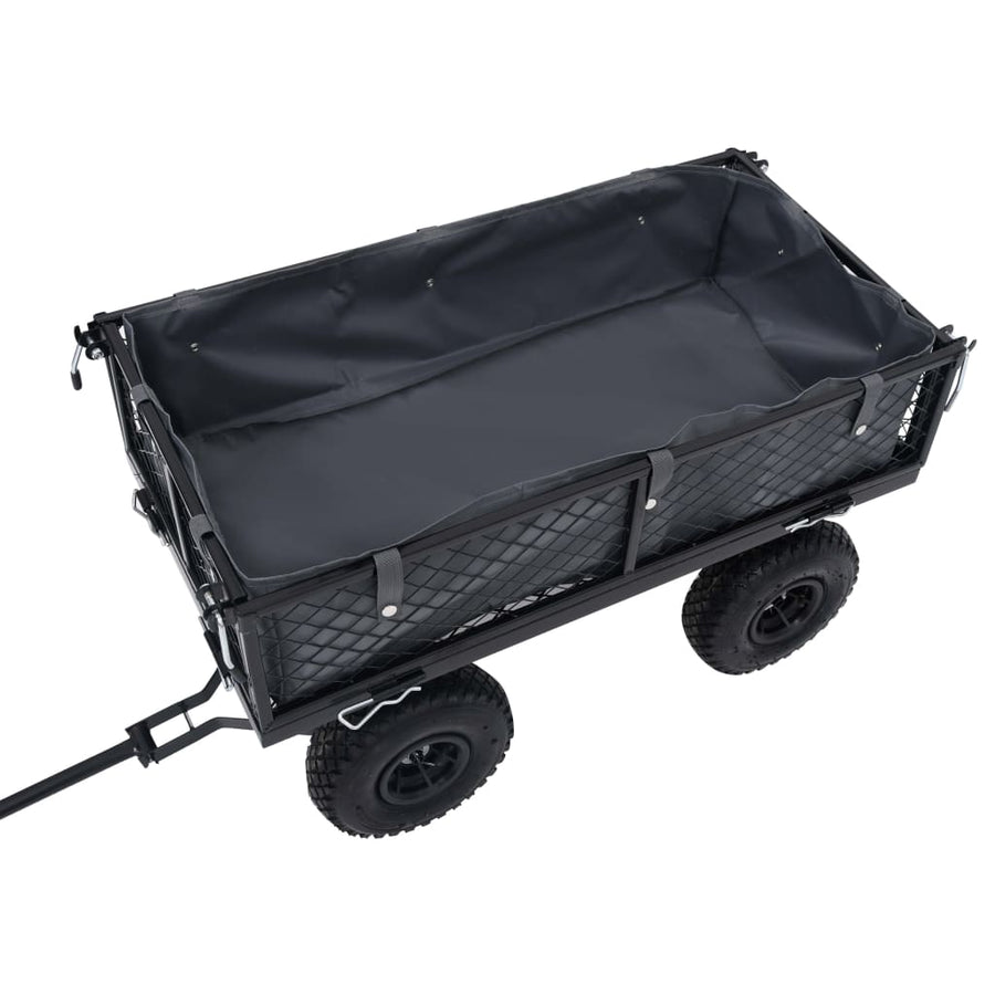 Tuinwagenvoering Stof 81 x 41 x 21 cm Donkergrijs