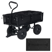 Tuinwagenvoering 81x41x21 cm polyester zwart
