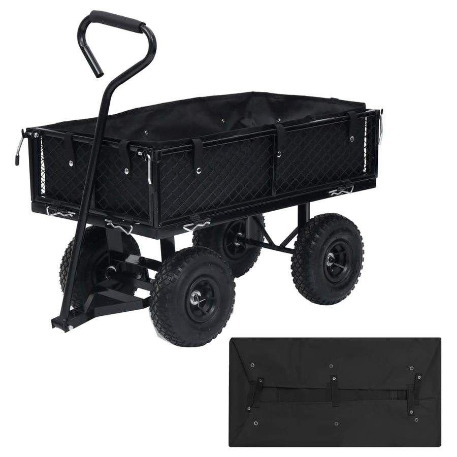 Tuinwagenvoering Stof 81 x 41 x 21 cm Zwart