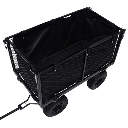 Tuinwagenvoering Stof 81 x 41 x 40 cm Zwart