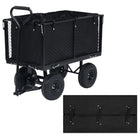 Garden cart liner 81x41x40 cm fabric black