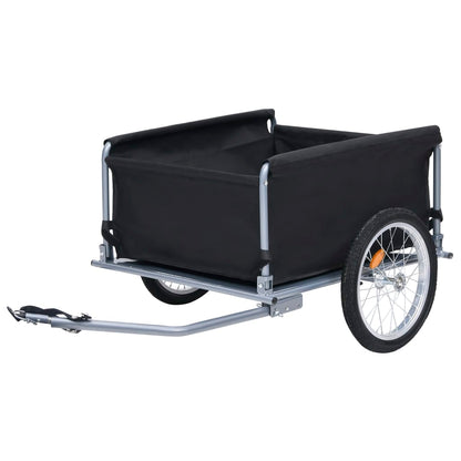 Fietstrailer 65 Kg Zwart en grijs