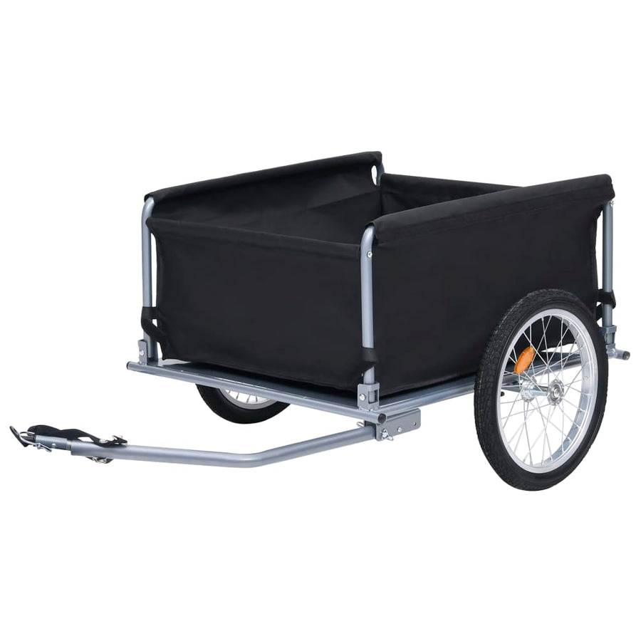 Fietstrailer 65 Kg Zwart en grijs