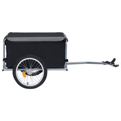 Fietstrailer 65 Kg Zwart en grijs